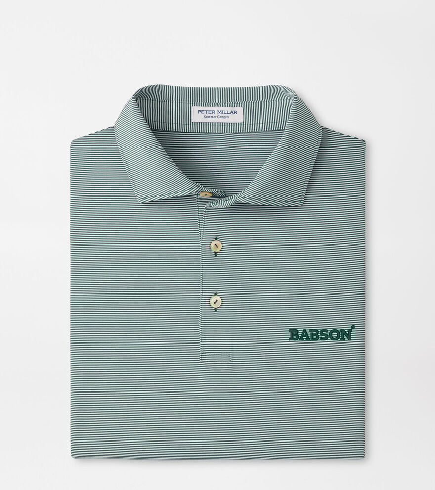 Babson Jubilee Stripe Performance Polo image number 1