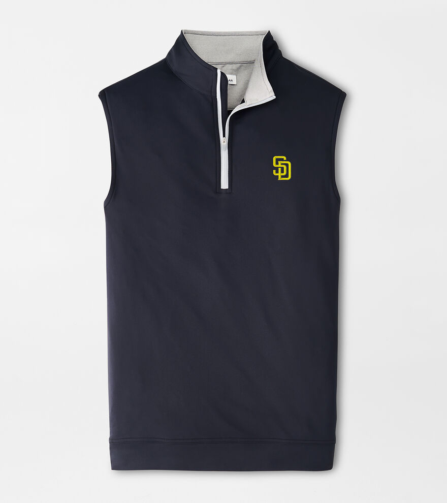 San Diego Padres Galway Performance Quarter-Zip Vest image number 1