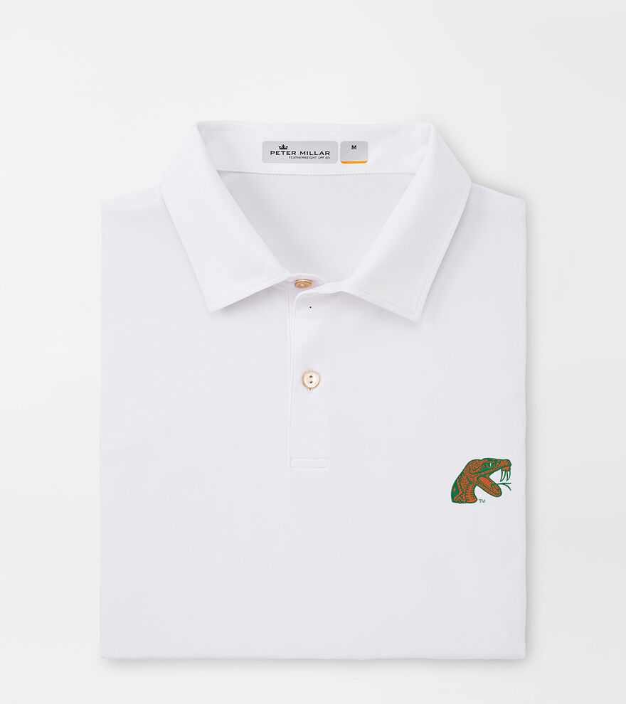 Florida A&M Featherweight Melange Polo image number 1