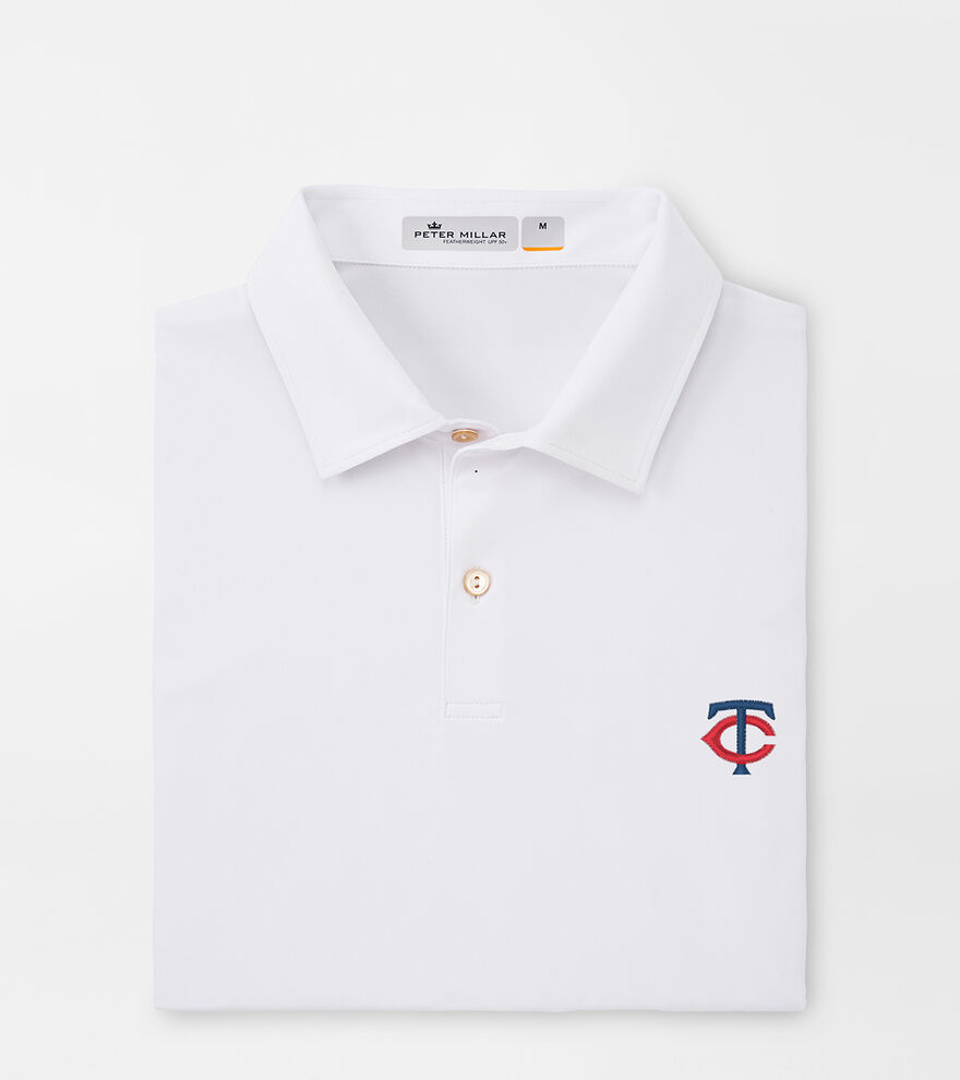 Minnesota Twins Featherweight Melange Polo image number 1