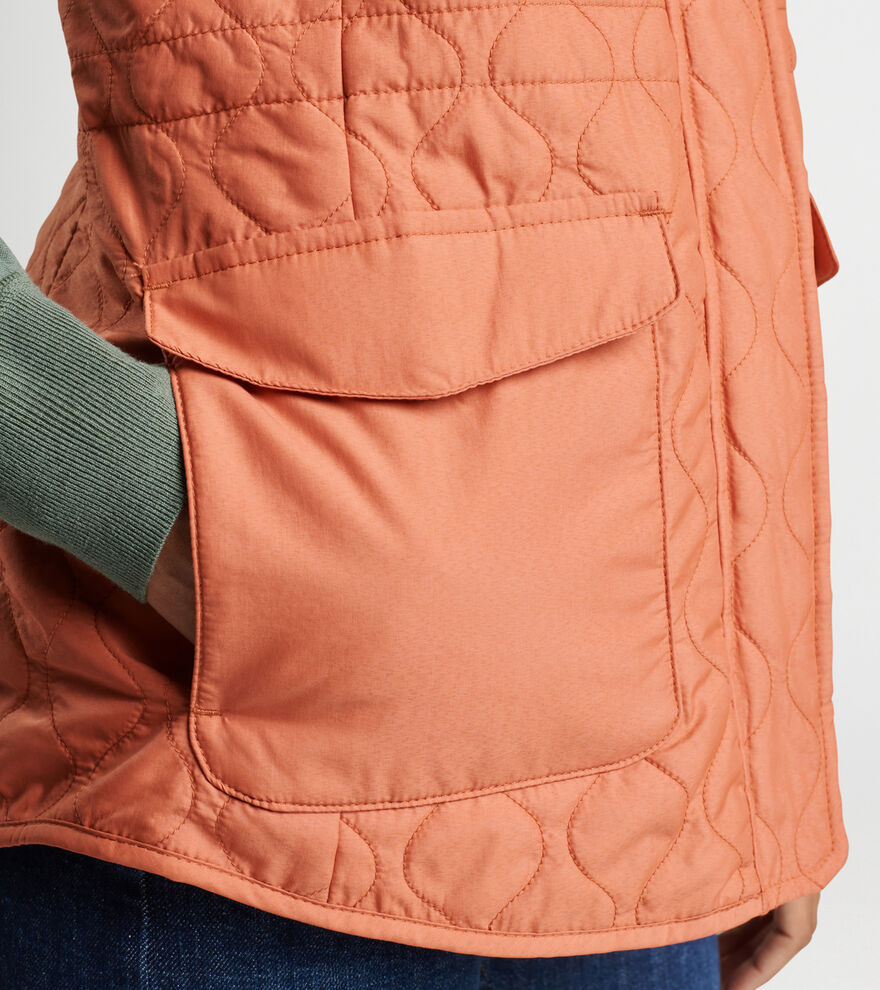 Addison Quilted Travel Vest image number 4