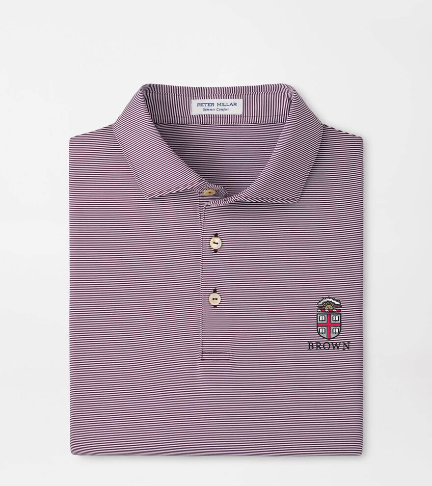 Brown University Jubilee Stripe Performance Polo