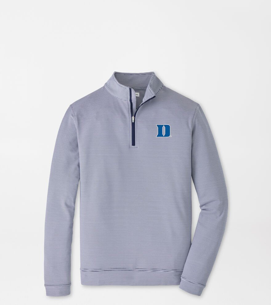Duke University Perth Sugar Stripe Performance Quarter-Zip image number 1
