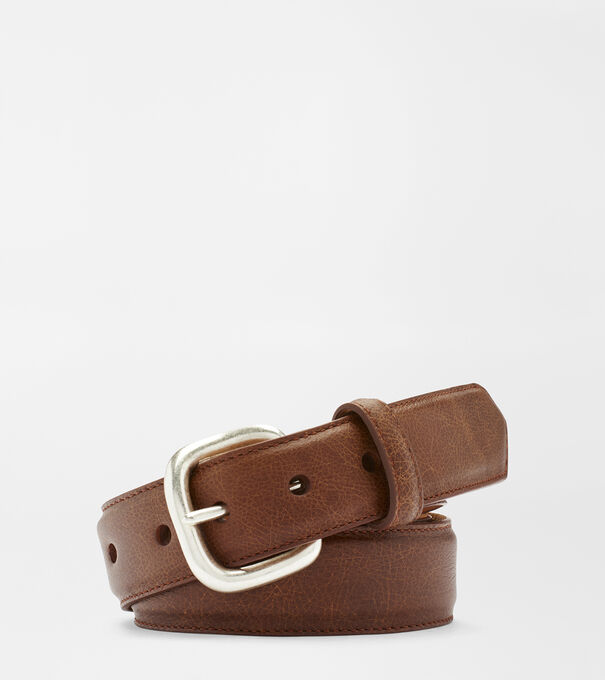 Brown Suede Woven D-Ring Belt - Junior's