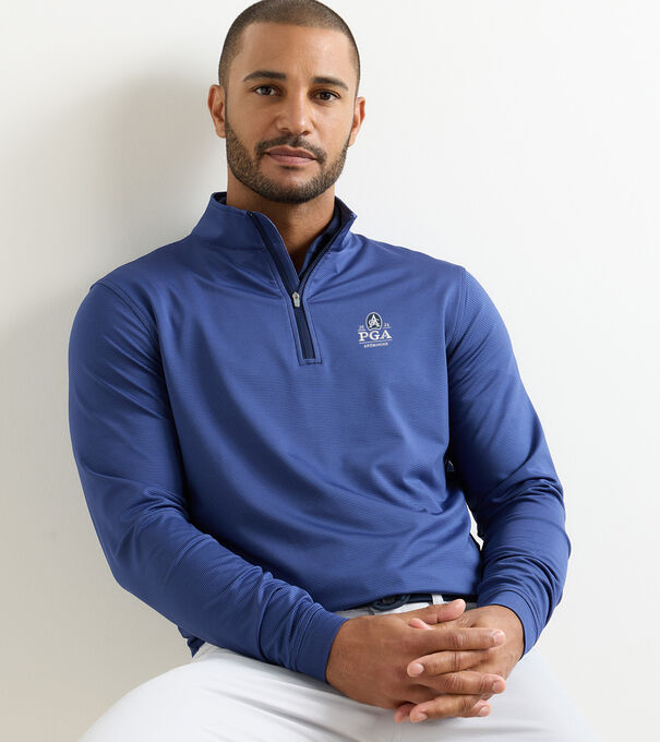 PGA Championship Perth Sugar Stripe Performance Quarter-Zip