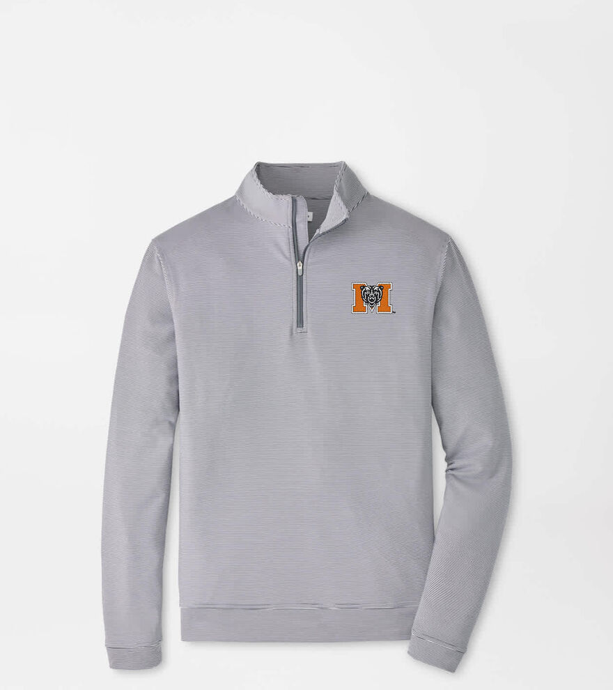 Mercer Perth Sugar Stripe Performance Quarter-Zip