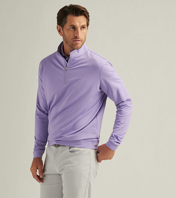 【保存版】 Performance Mélange Perth Quarter-Zip Pullovers Men's | トップス