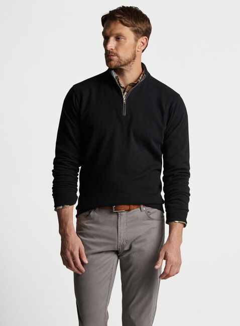 Artisan Crafted Cashmere Flex Quarter-Zip | Men's Sweaters | Peter Millar