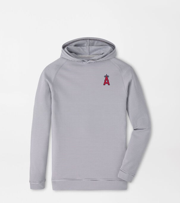Los Angeles Angels Pine Youth Sugar Stripe Performance Hoodie