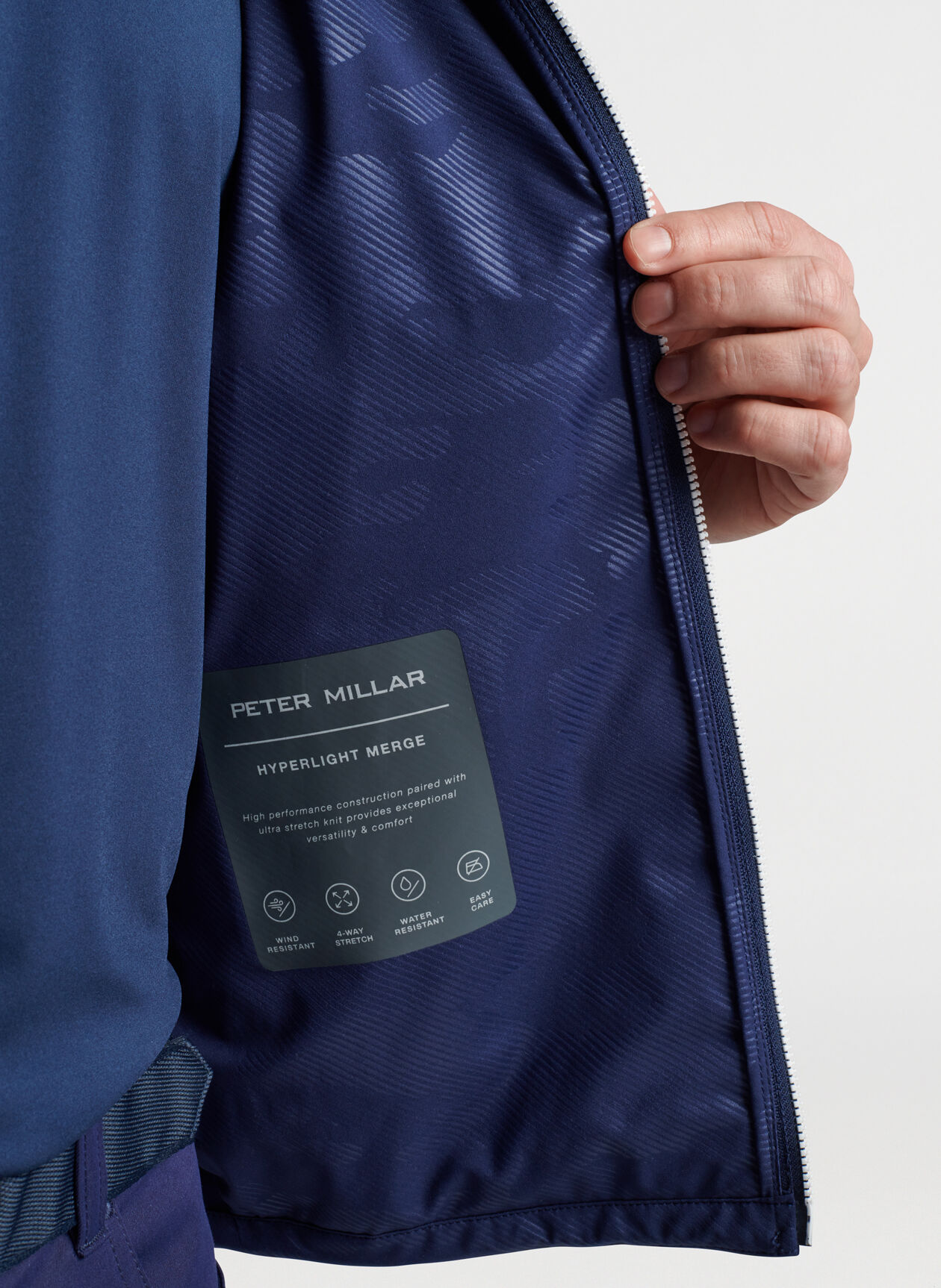 Peter Millar Hyperlight Merge Hybrid Jacket Navy/White