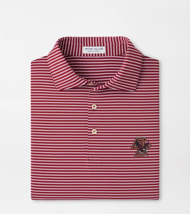 Boston College Tiebreaker Performance Jersey Stripe Polo