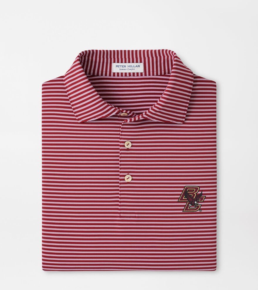 Boston College Tiebreaker Performance Jersey Stripe Polo