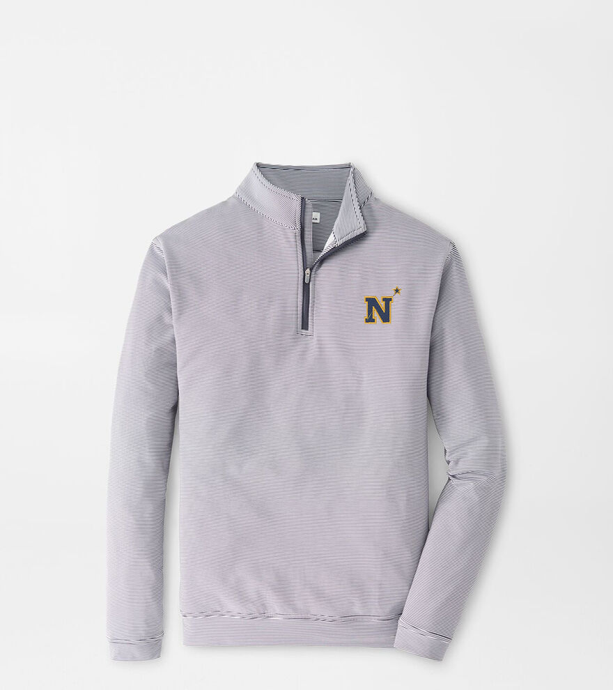 Naval Academy Perth Mini-Stripe Performance Pullover image number 1