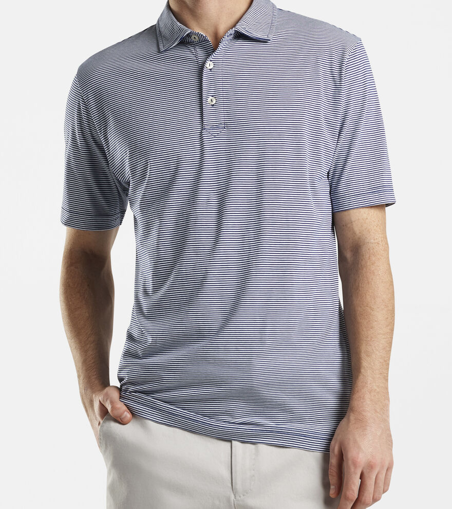 Wellington Aqua Cotton Polo - Alternate Image 3
