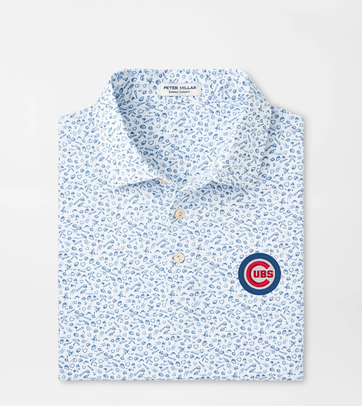 Chicago Cubs Batter Up Performance Jersey Polo Men s MLB Apparel Peter Millar
