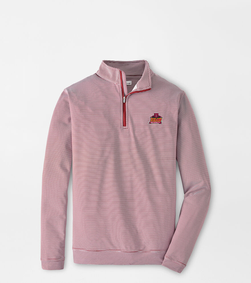 Shaw University Perth Sugar Stripe Performance Quarter-Zip image number 1