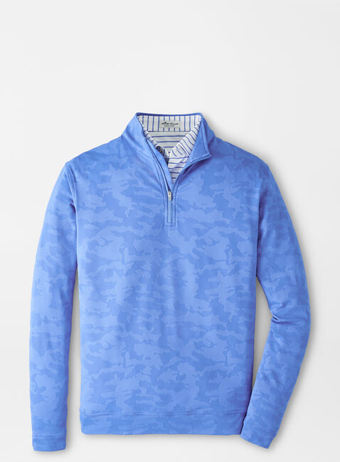 Camo Jacquard Perth Performance Pullover Peter Millar