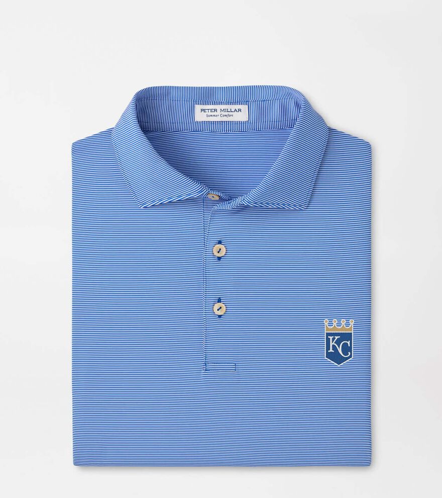 Cooperstown Kansas City Royals Jubilee Stripe Performance Polo