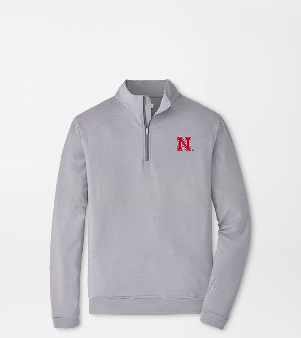 Nebraska Perth Sugar Stripe Performance Quarter-Zip