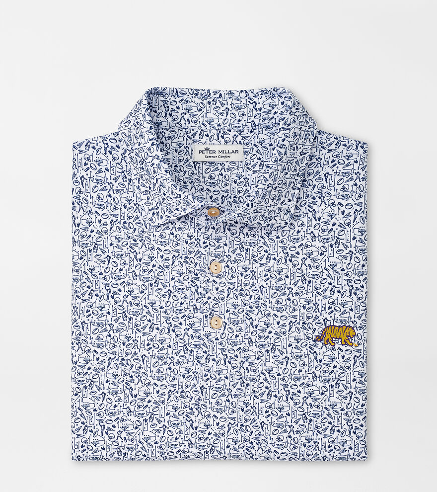 LSU Mike The Tiger Game Day Performance Jersey Polo image number 1