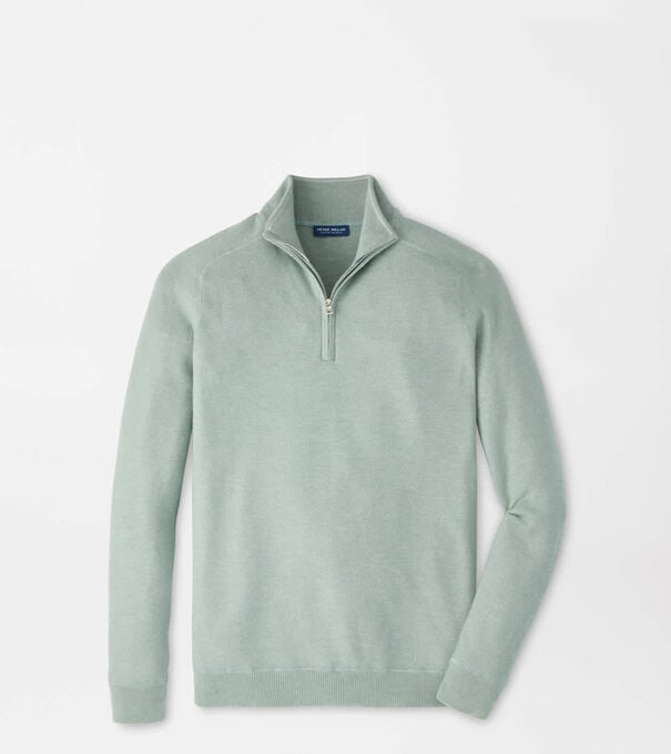 Voyager Cashmere-Silk Saddle Shoulder Quarter Zip