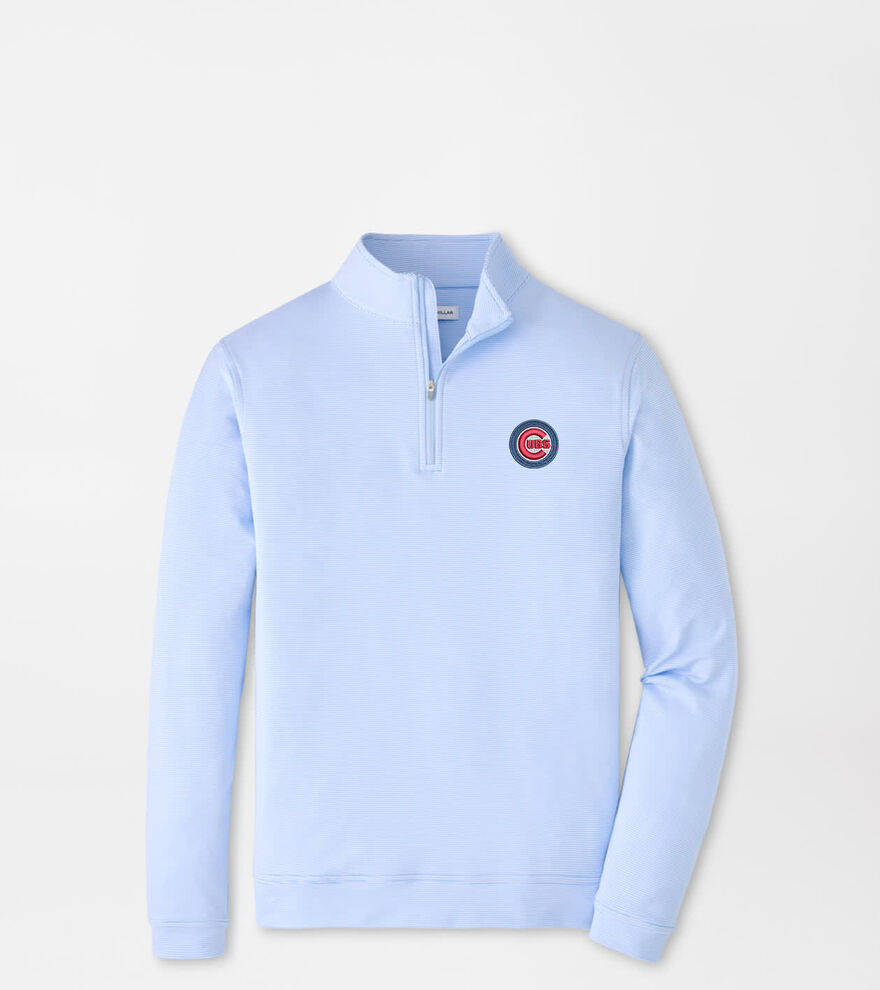 Chicago Cubs Perth Sugar Stripe Performance Quarter-Zip