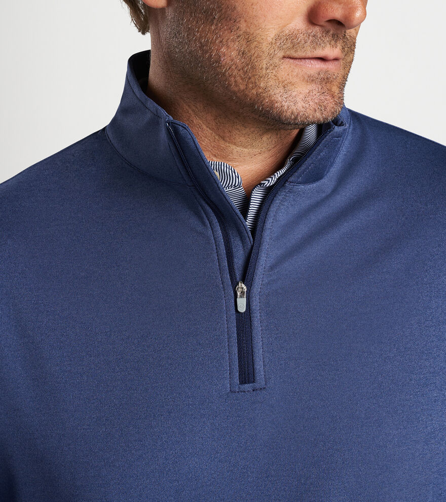 Perth Mélange Performance Quarter-Zip image number 4