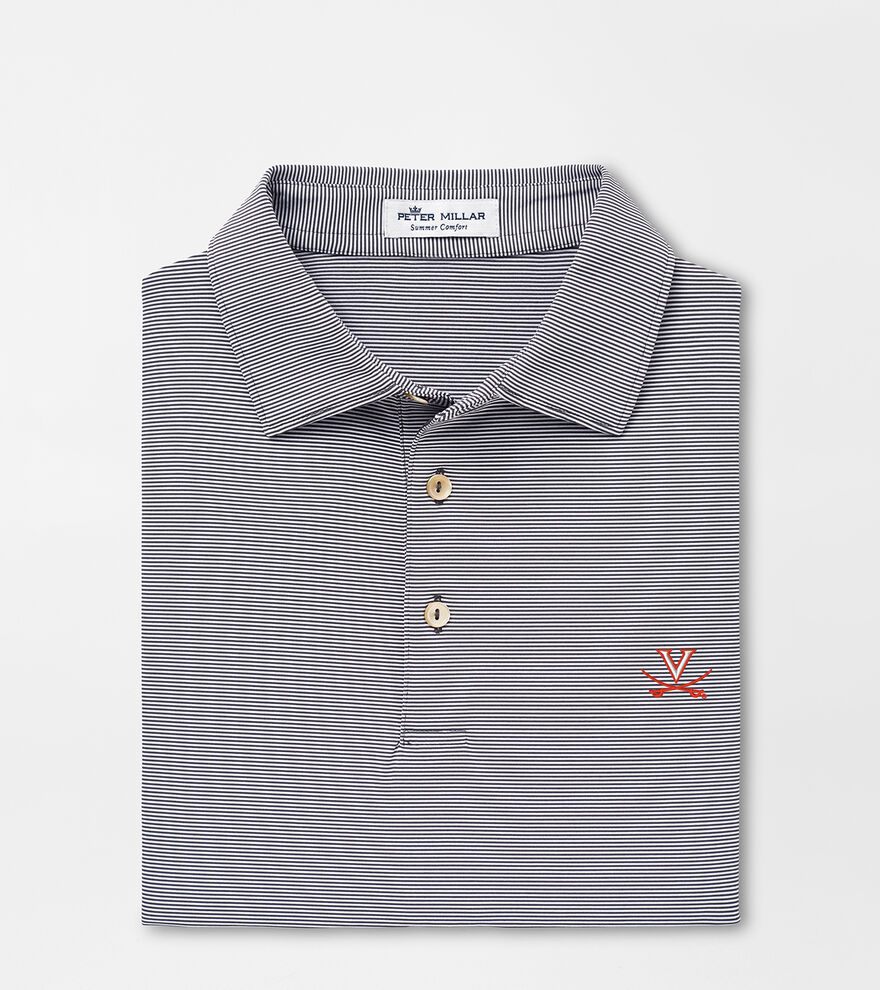 Virginia Jubilee Stripe Performance Polo image number 1