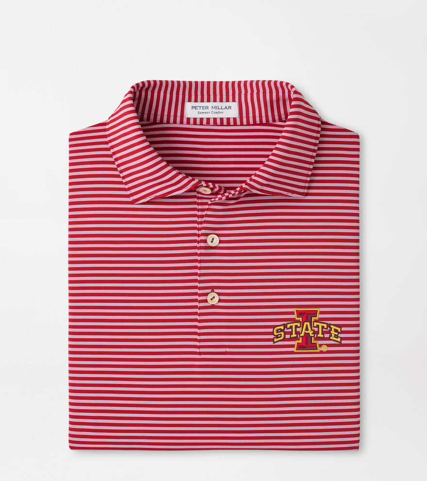 Iowa State Tiebreaker Performance Jersey Stripe Polo image number 1