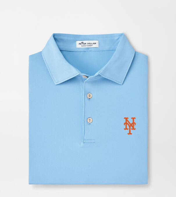 New York Mets Solid Performance Jersey Polo