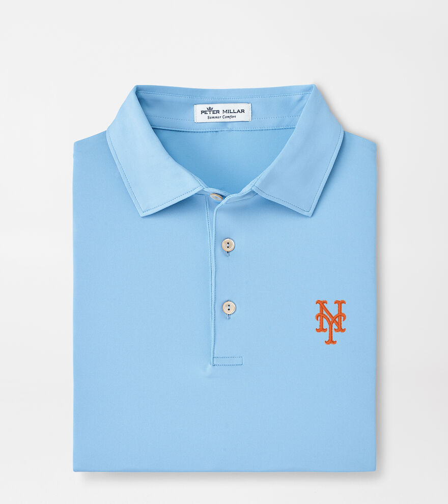 New York Mets Solid Performance Jersey Polo image number 1