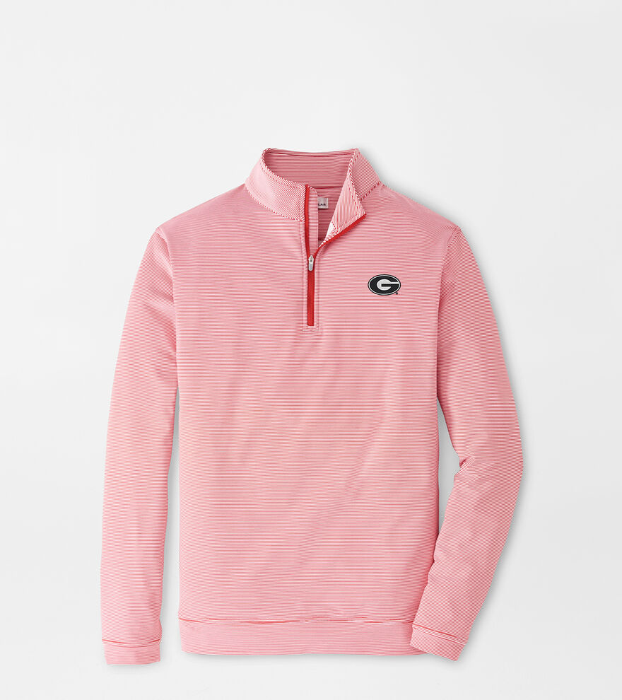 Georgia G Perth Sugar Stripe Performance Quarter-Zip | Men's Collegiate ...