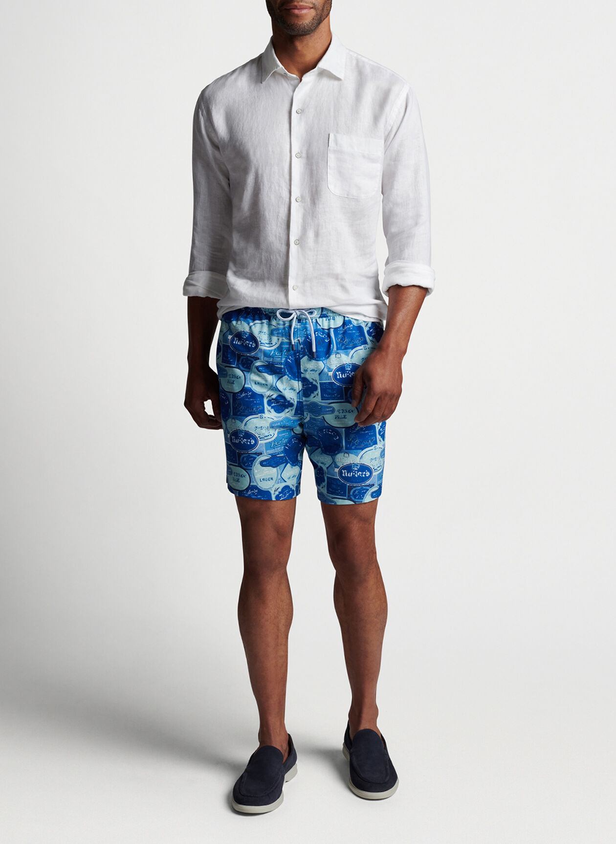 Vintage Labels Swim Trunk Men's Swim Trunks Peter Millar