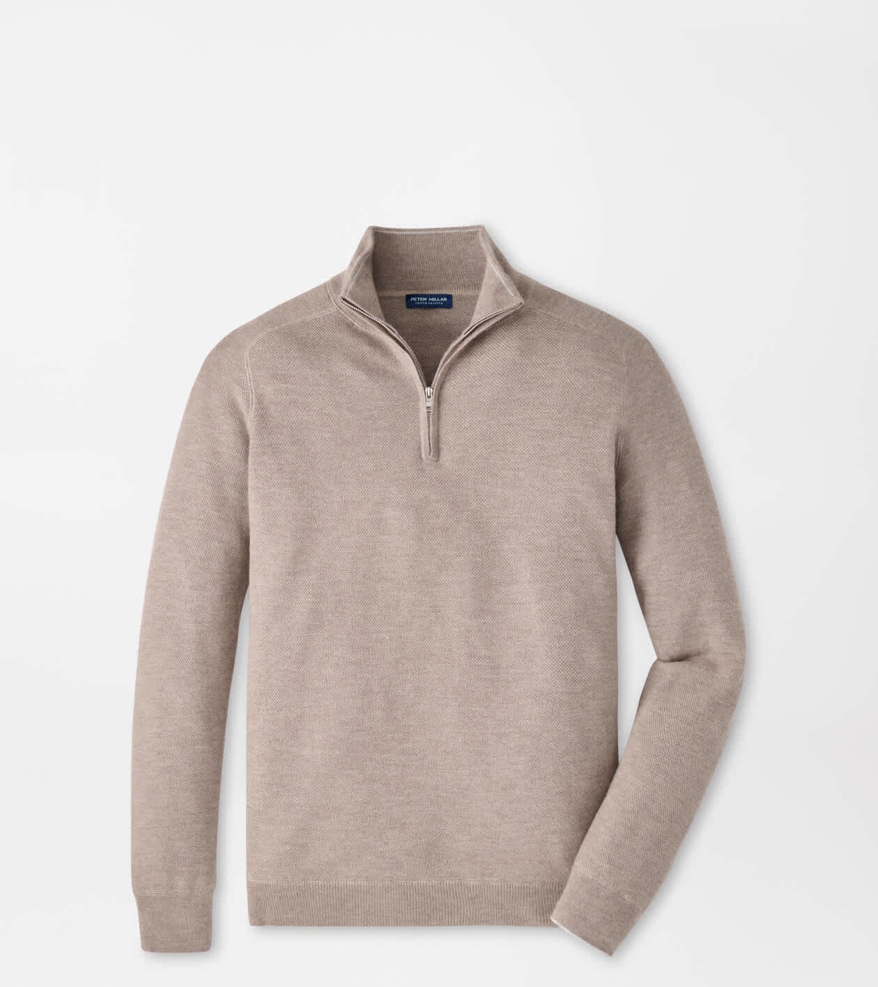 トップス PETER MILLAR cashmere&silk mix wool knit Voyager Cashmere-Silk Saddle Shoulder Quarter Zip | Men's Sweaters