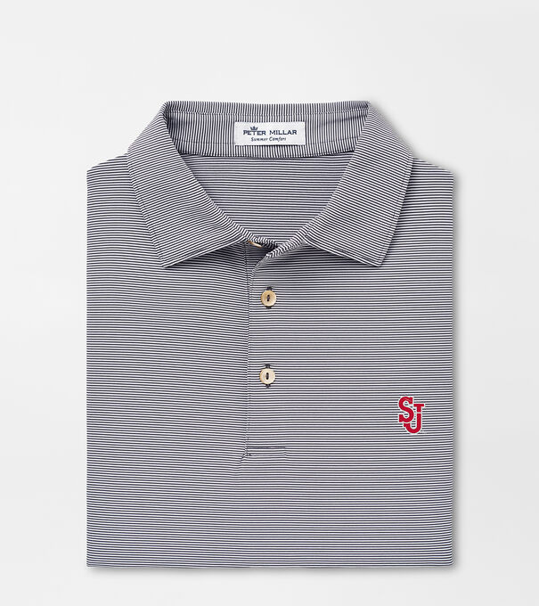 St. John's University Jubilee Stripe Performance Polo
