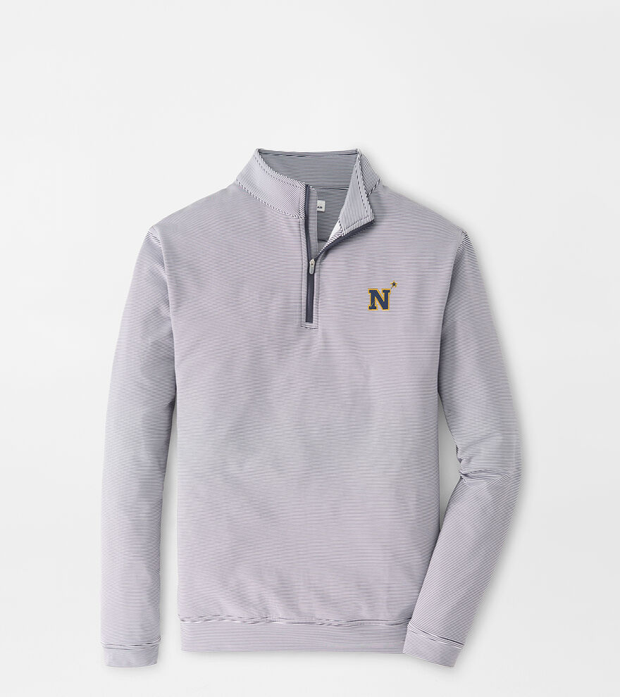 Naval Academy Perth Mini-Stripe Performance Pullover image number 1