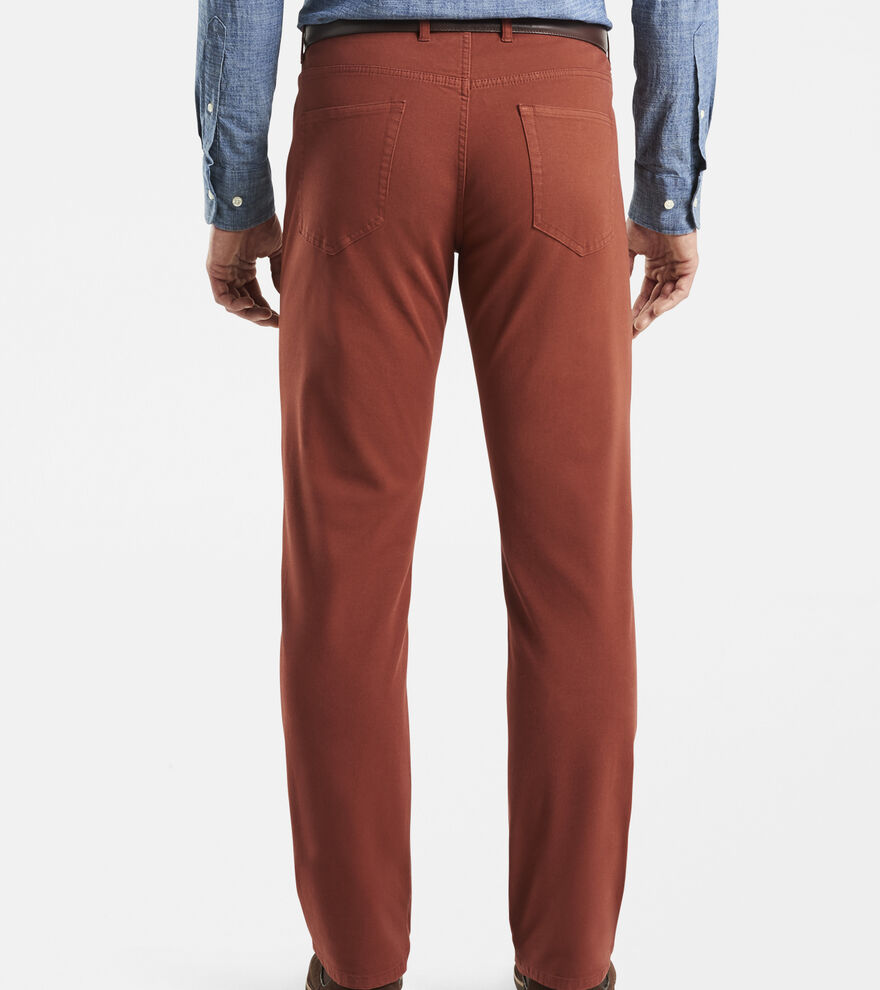 Four-Way Stretch Canvas Five-Pocket Pants image number 3