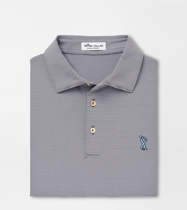 UNC Lineberger Cancer Center Jubilee Stripe Performance Polo