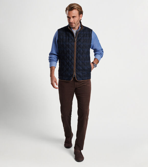 Essex Quilted Wool Travel Vest