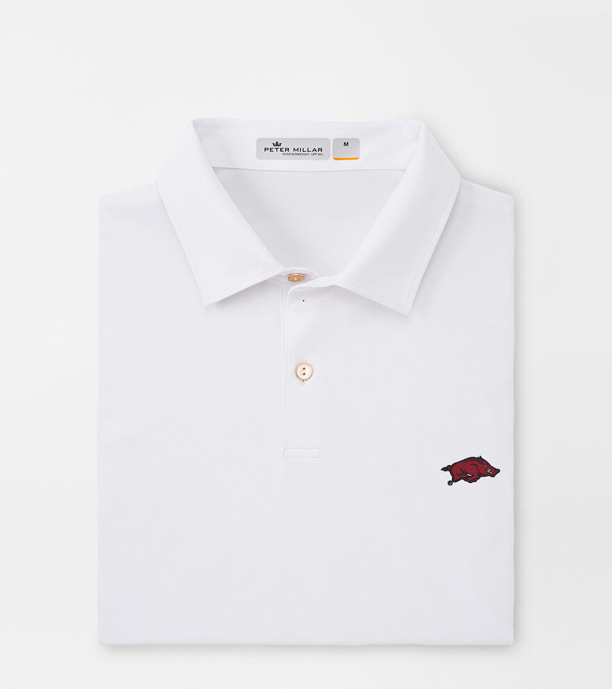 Arkansas Featherweight Melange Polo image number 1