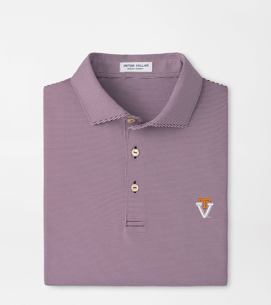 Virginia Tech Vault Jubilee Stripe Performance Polo image number 1