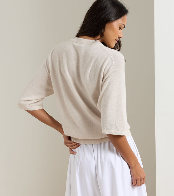 Summer Cashmere Short Sleeve Sweater - Alternate Image 1