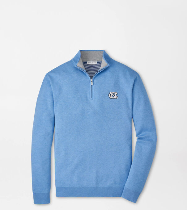UNC Chapel Hill Coolspun Lite Cotton Quarter-Zip Sweater