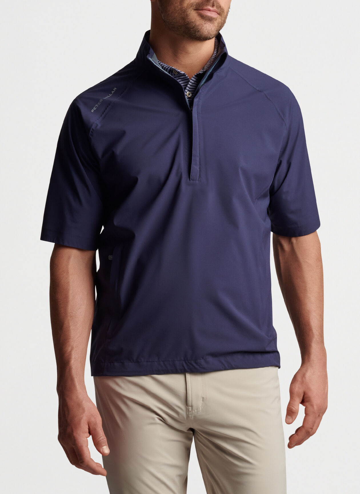 Shield Short Sleeve Half-Zip Rain Shell 