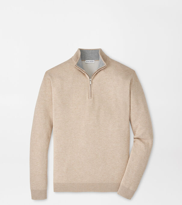 Coolspun Lite Cotton Quarter-Zip Sweater
