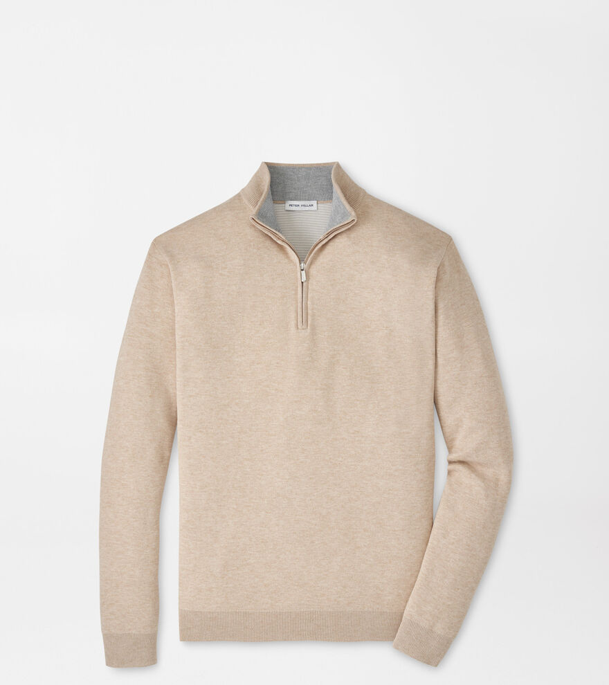Coolspun Lite Cotton Quarter-Zip Sweater image number 1