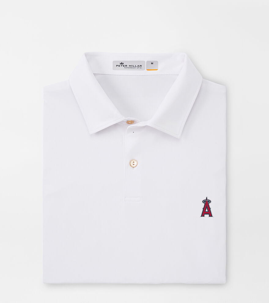 Los Angeles Angels Featherweight Melange Polo Men's MLB Apparel
