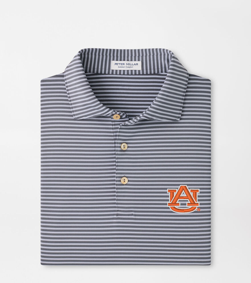 Auburn Tiebreaker Performance Jersey Stripe Polo image number 1