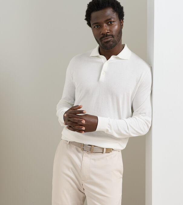 Mariner Sea Island Cotton Sweater Polo