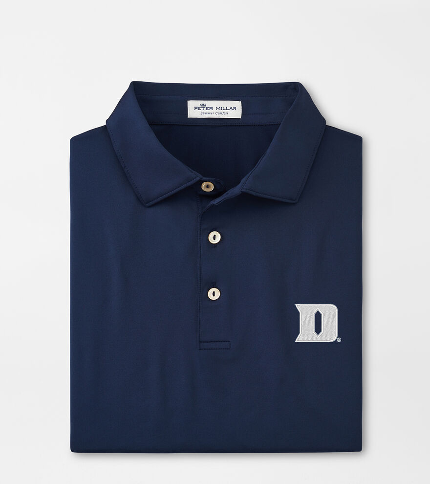 Duke University Solid Performance Jersey Polo (Sean Self Collar) image number 1